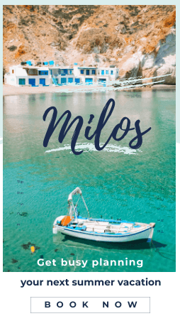 Milos island summer vacations - Book now