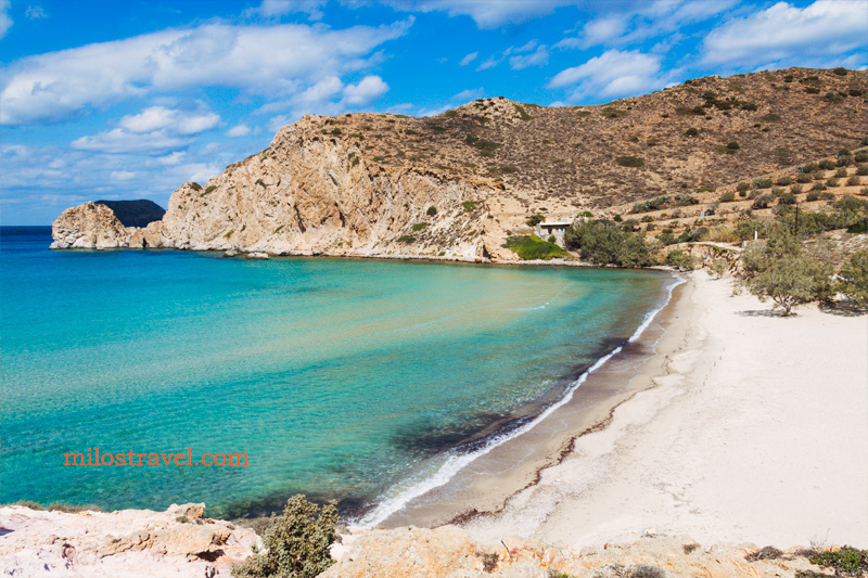Plathiena beach Milos Greece