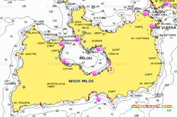 Milos sailors map